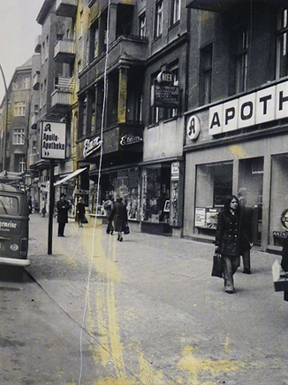 Straßenansicht um 1970